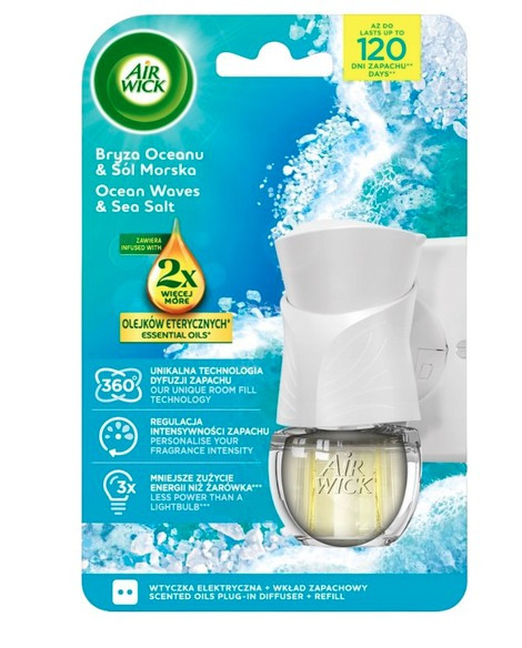 Air Wick elektr. urządzenie+zapas 19 ml.mix